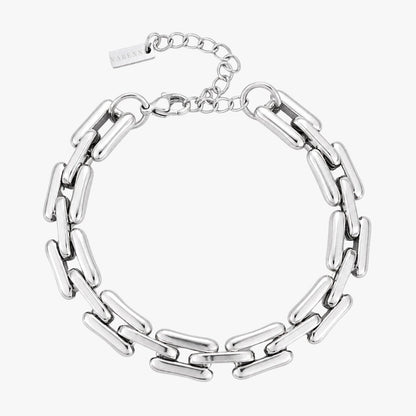Chunky Link Chain Bracelet, 8.5 mm, Steel