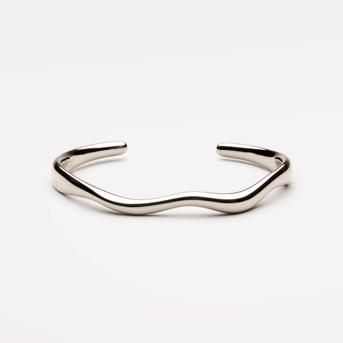 Wave Open Cuff Bracelet, 54 × 60 mm — Cala