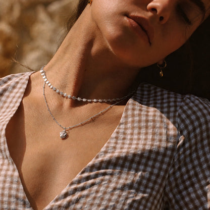 Round Disc Chain Choker, 39 cm — Ilios