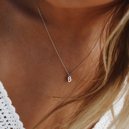 Initial Letter Pendant Necklace, A–Z, 45 cm