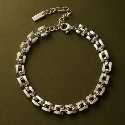 Link Chain Bracelet, 5.6 mm, Stainless Steel