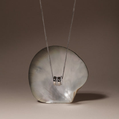 Triple Ring Zircon Necklace — Monte Carlo