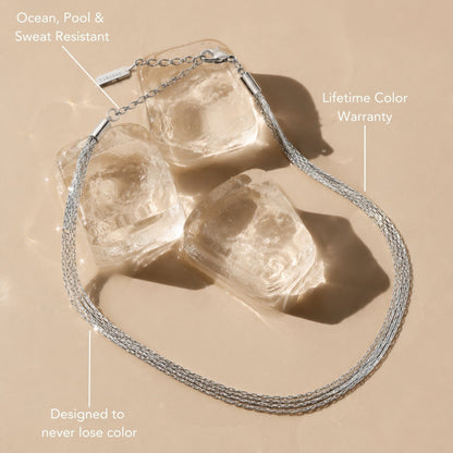 Four Layer Chain Choker, 36 cm — Riviera