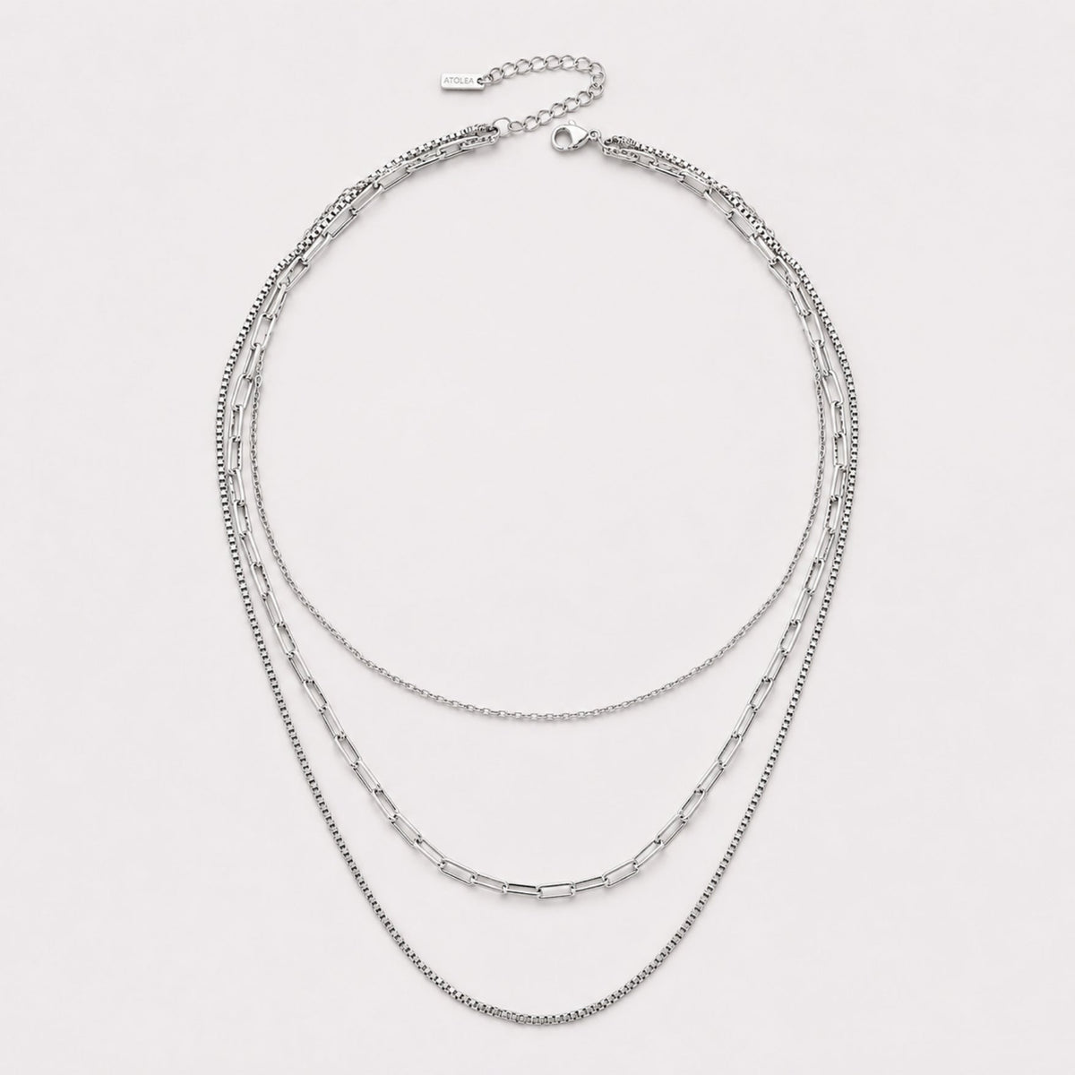 Triple Layer Chain Necklace — Saona