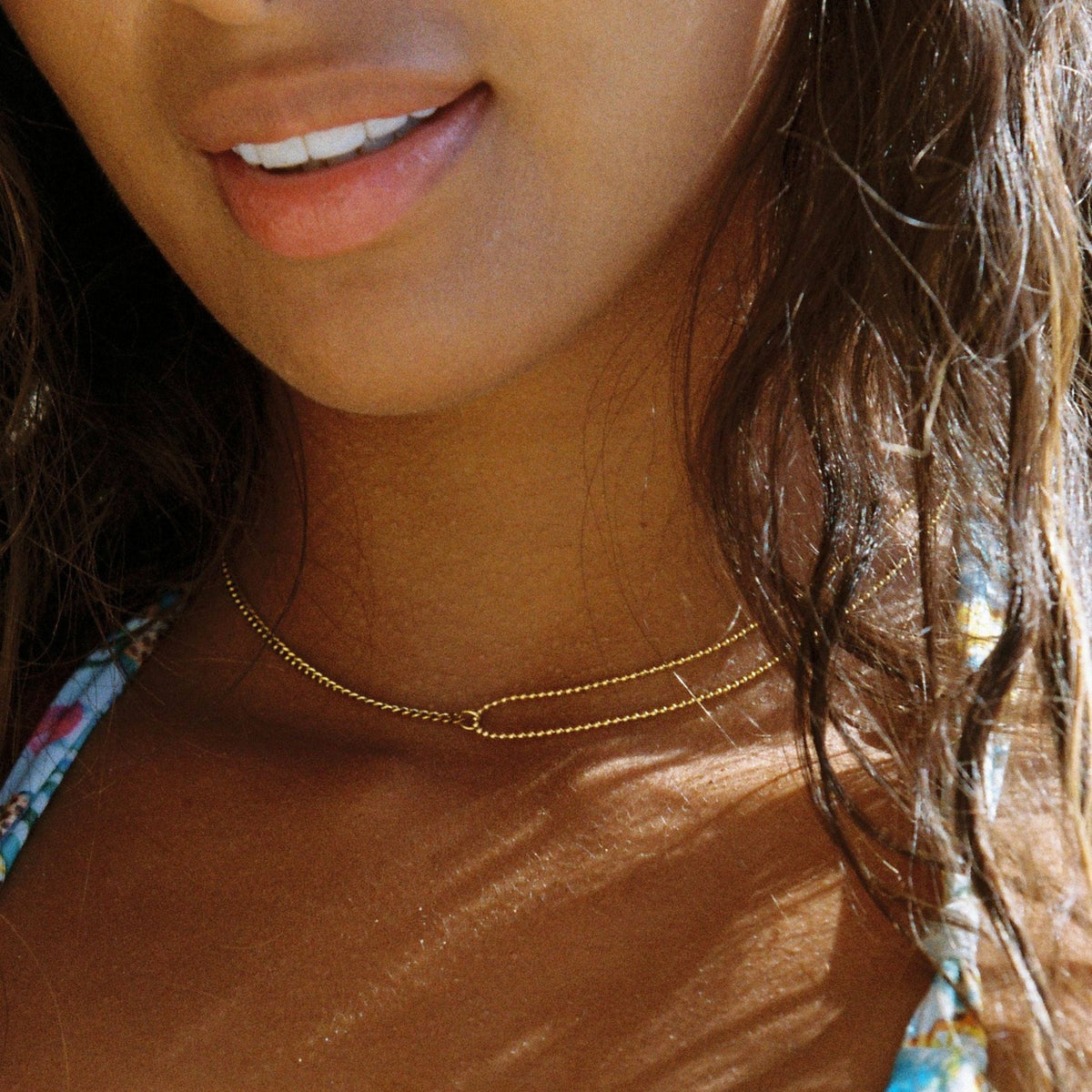 Split Chain Choker, 39 cm — Double Trouble