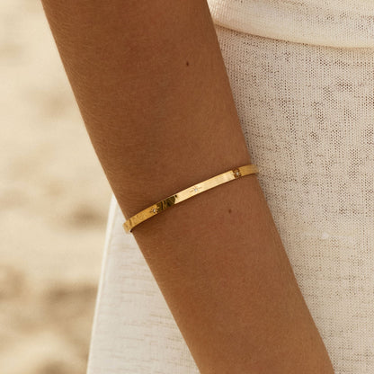 Starburst Zircon Cuff Bracelet — Starlight