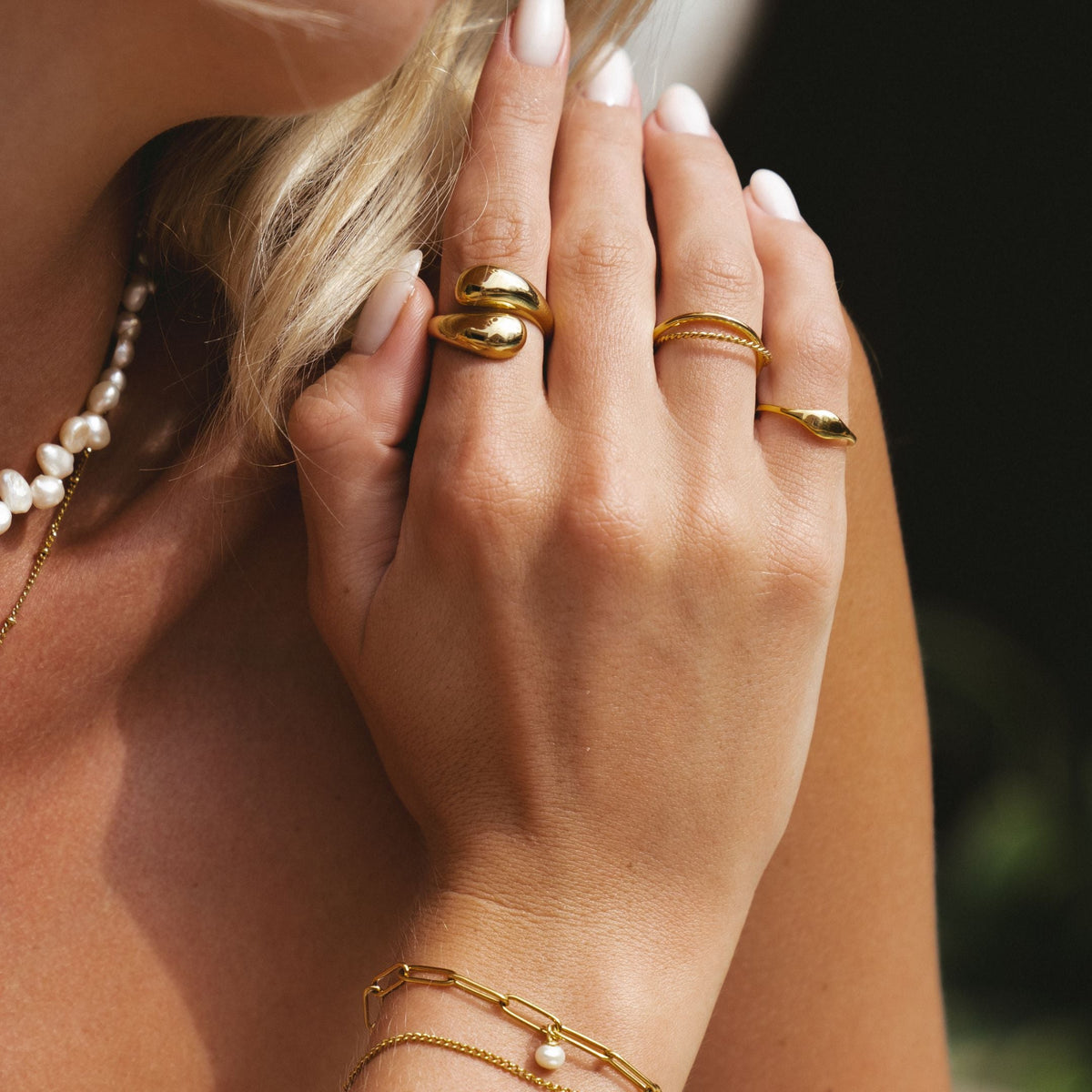 Open Wrap Statement Ring — Double Twist