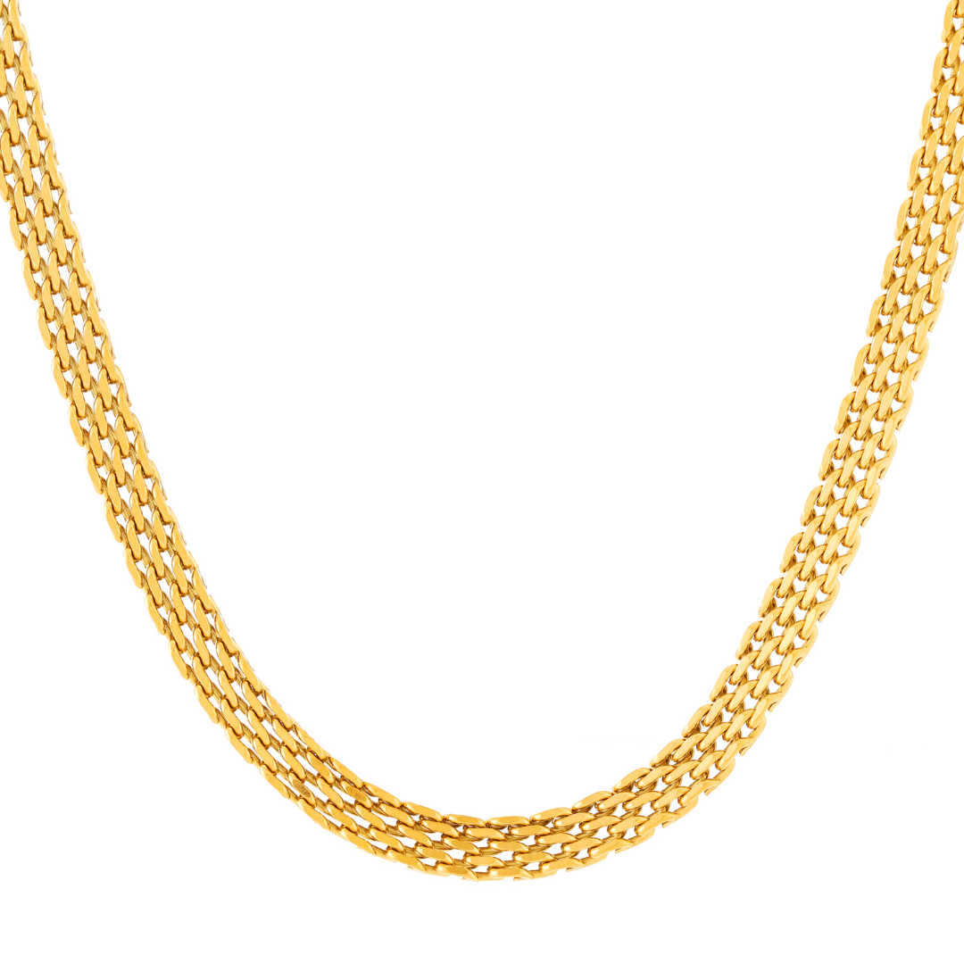 Woven Chain Choker, 6 mm, Steel — Sifnos