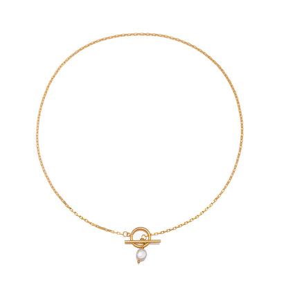 Freshwater Pearl Toggle Necklace, 45 cm — La Isla