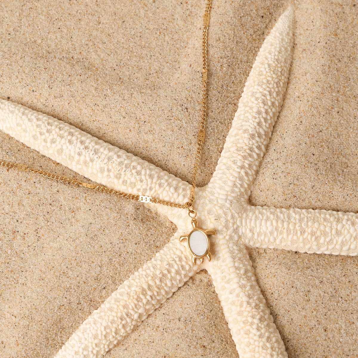 Mother of Pearl Turtle Necklace — Guardian