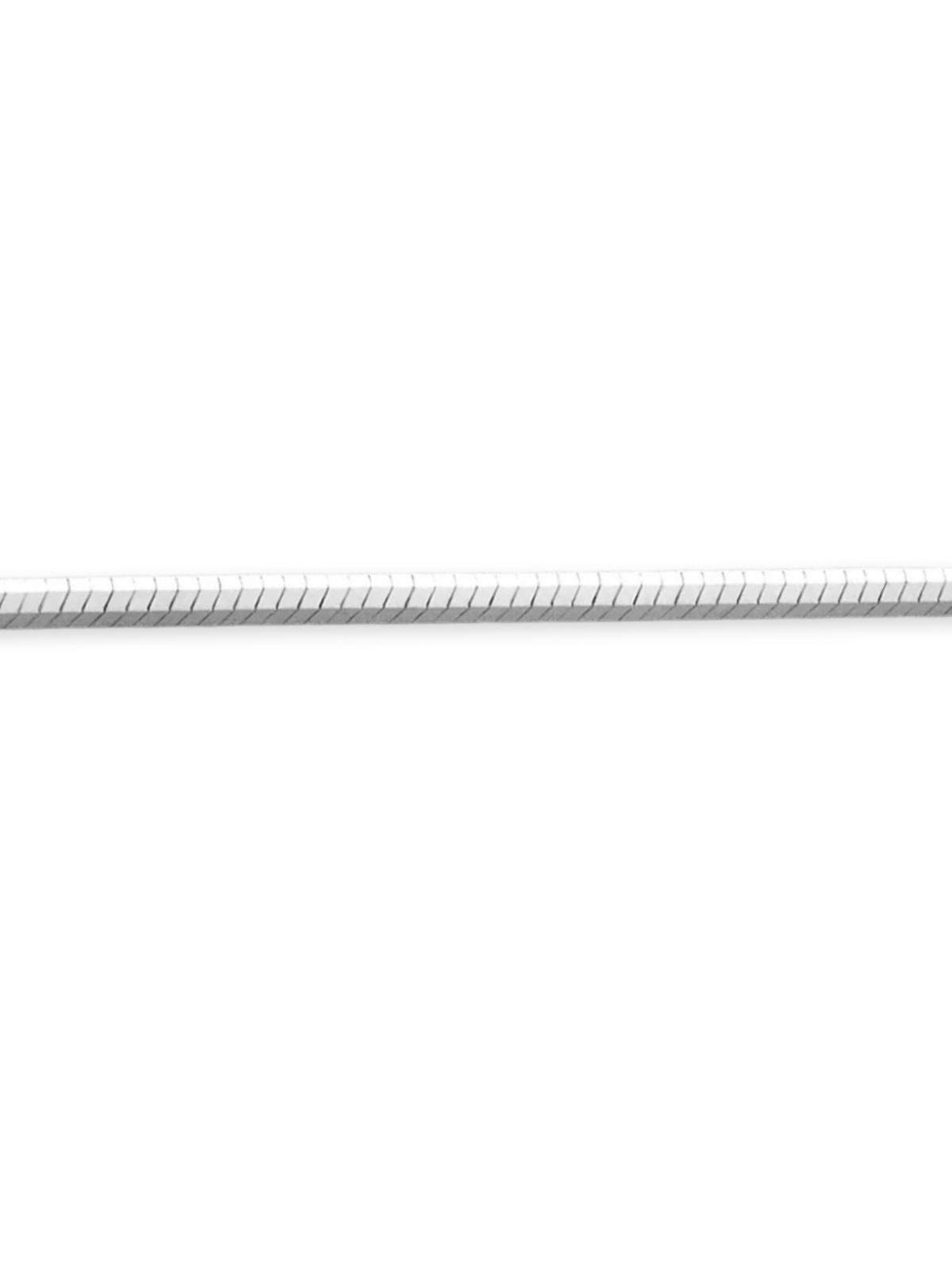Flat Link Necklace, 3 mm, Silver-Tone Stainless Steel — Vento