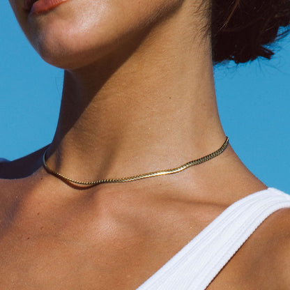 Curb Chain Choker, 3 mm × 36 cm — Classy