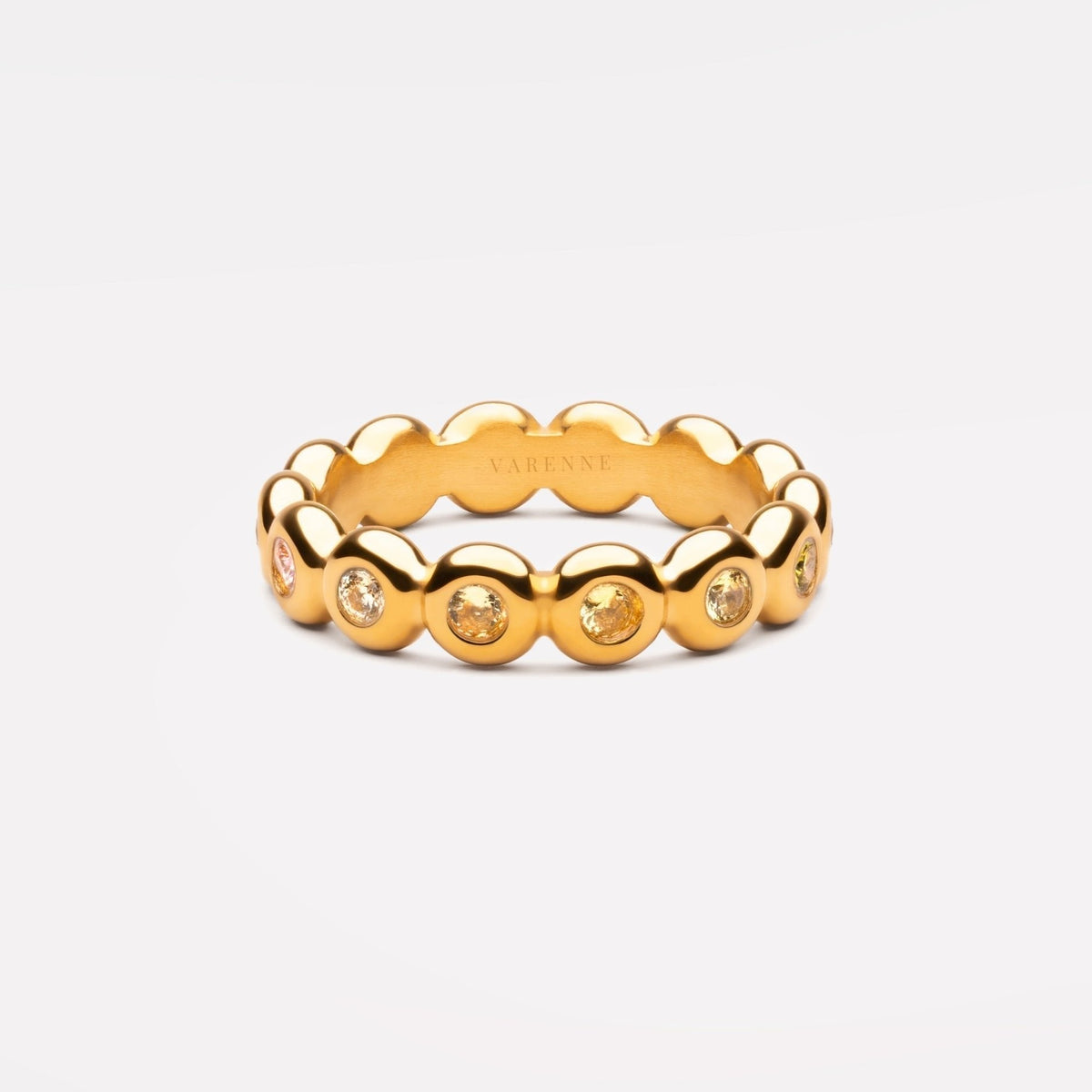 Pastel Zircon Eternity Band Ring — Candy