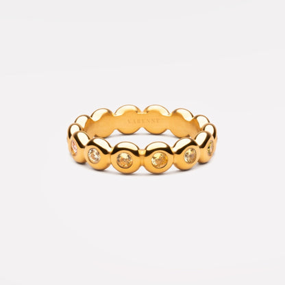 Pastel Zircon Eternity Band Ring — Candy