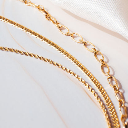 Curb Chain Choker, 3 mm × 36 cm — Classy