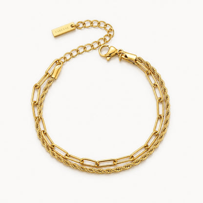 Layered Chain Bracelet, Stainless Steel — Go-To