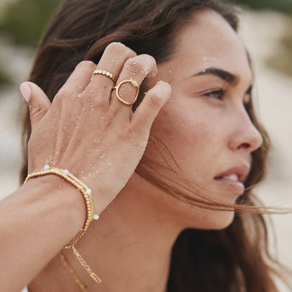 Open Oval Outline Ring — Bahia