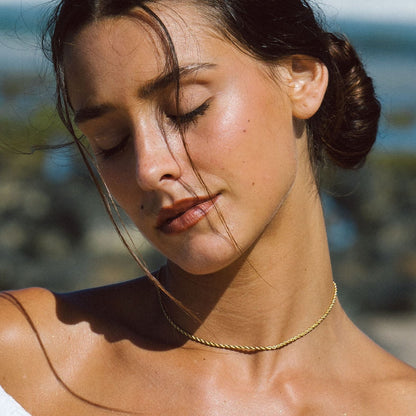 Rope Chain Necklace, 2 mm × 39 cm — Calvi