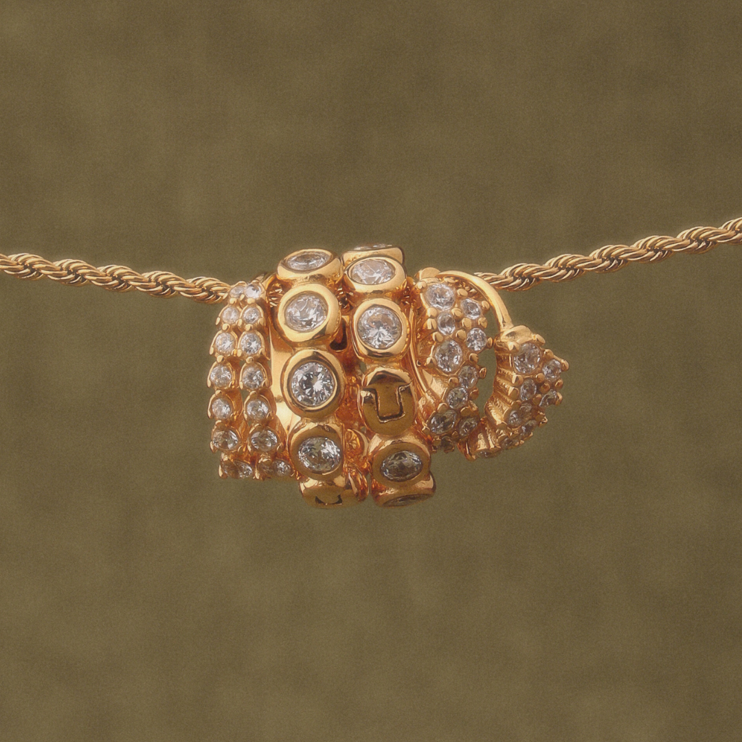 White Zircon Cluster Huggie Earrings — Starlight