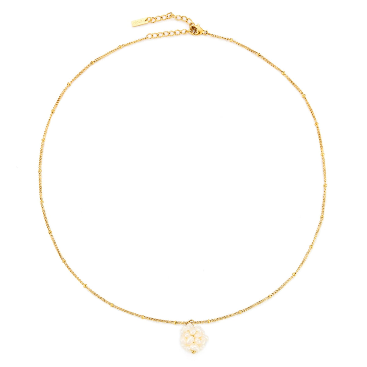Freshwater Pearl Cluster Pendant Necklace