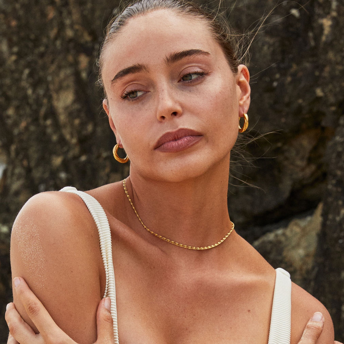 Twisted Hoop Earrings, 23 mm — Everyday