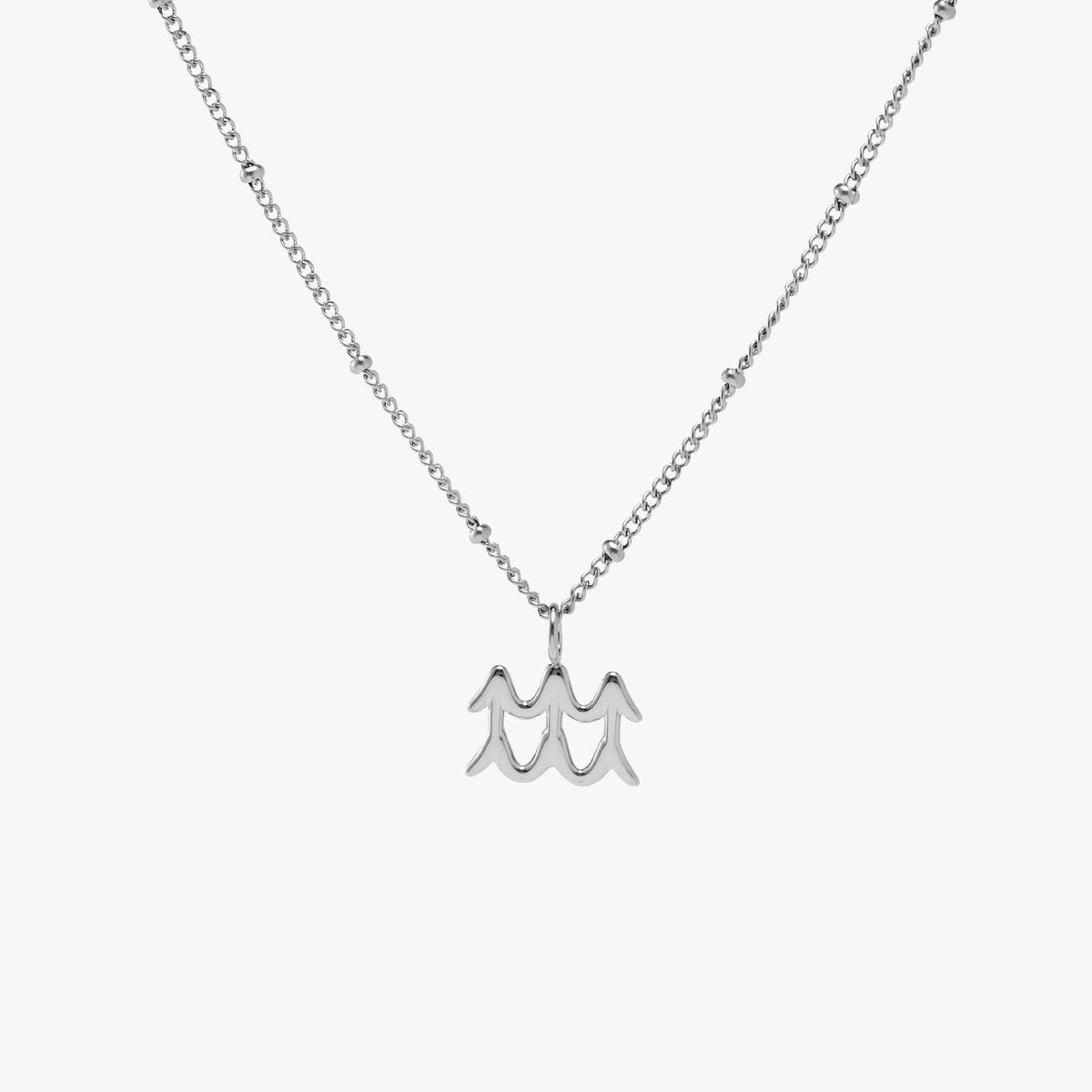Zodiac Symbol Pendant Necklace, 10 mm