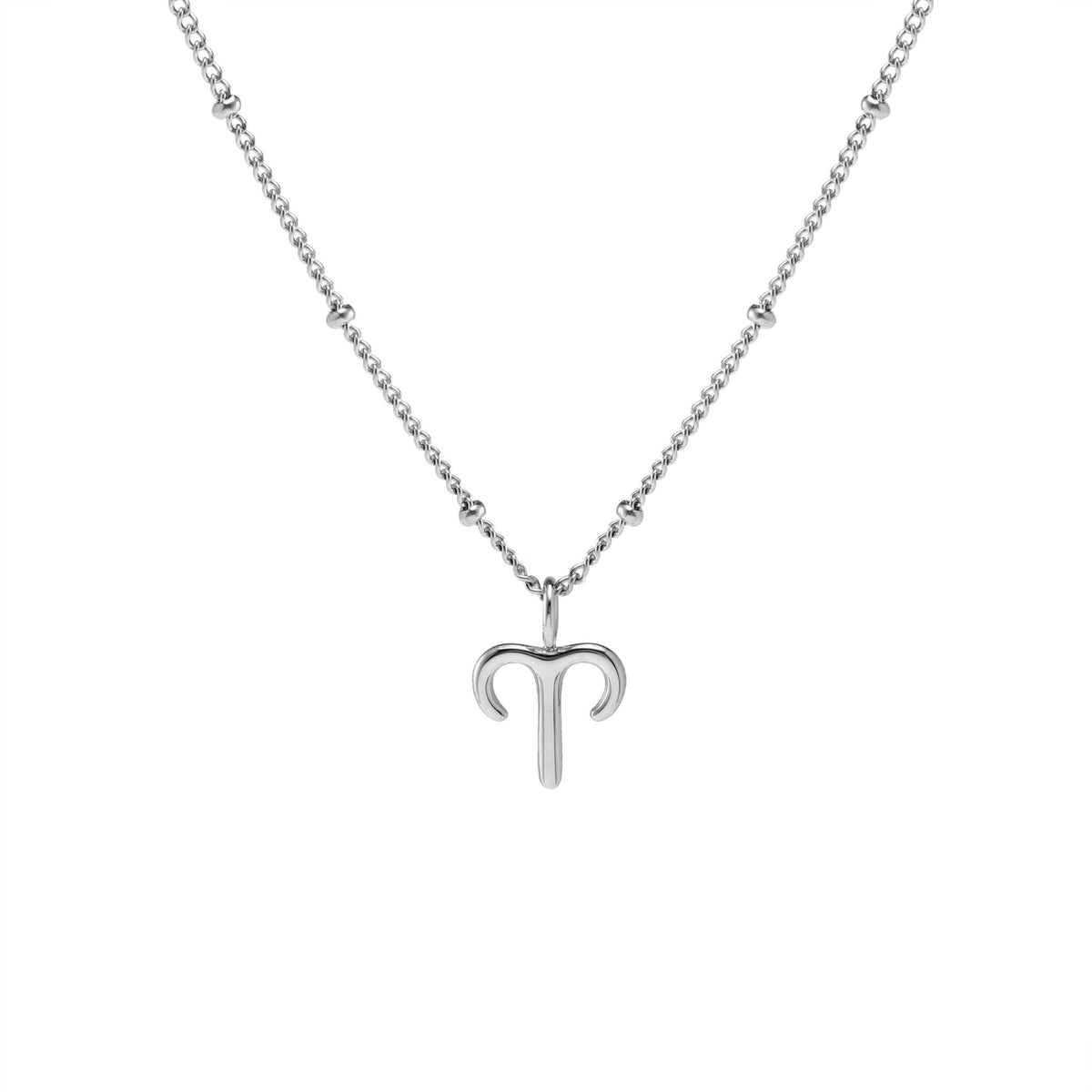 Zodiac Symbol Pendant Necklace, 10 mm