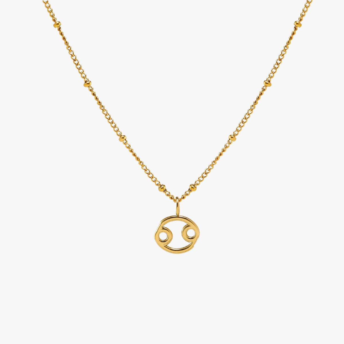 Zodiac Symbol Pendant Necklace, 10 mm