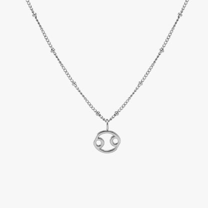 Zodiac Symbol Pendant Necklace, 10 mm