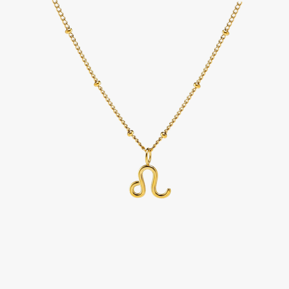 Zodiac Symbol Pendant Necklace, 10 mm