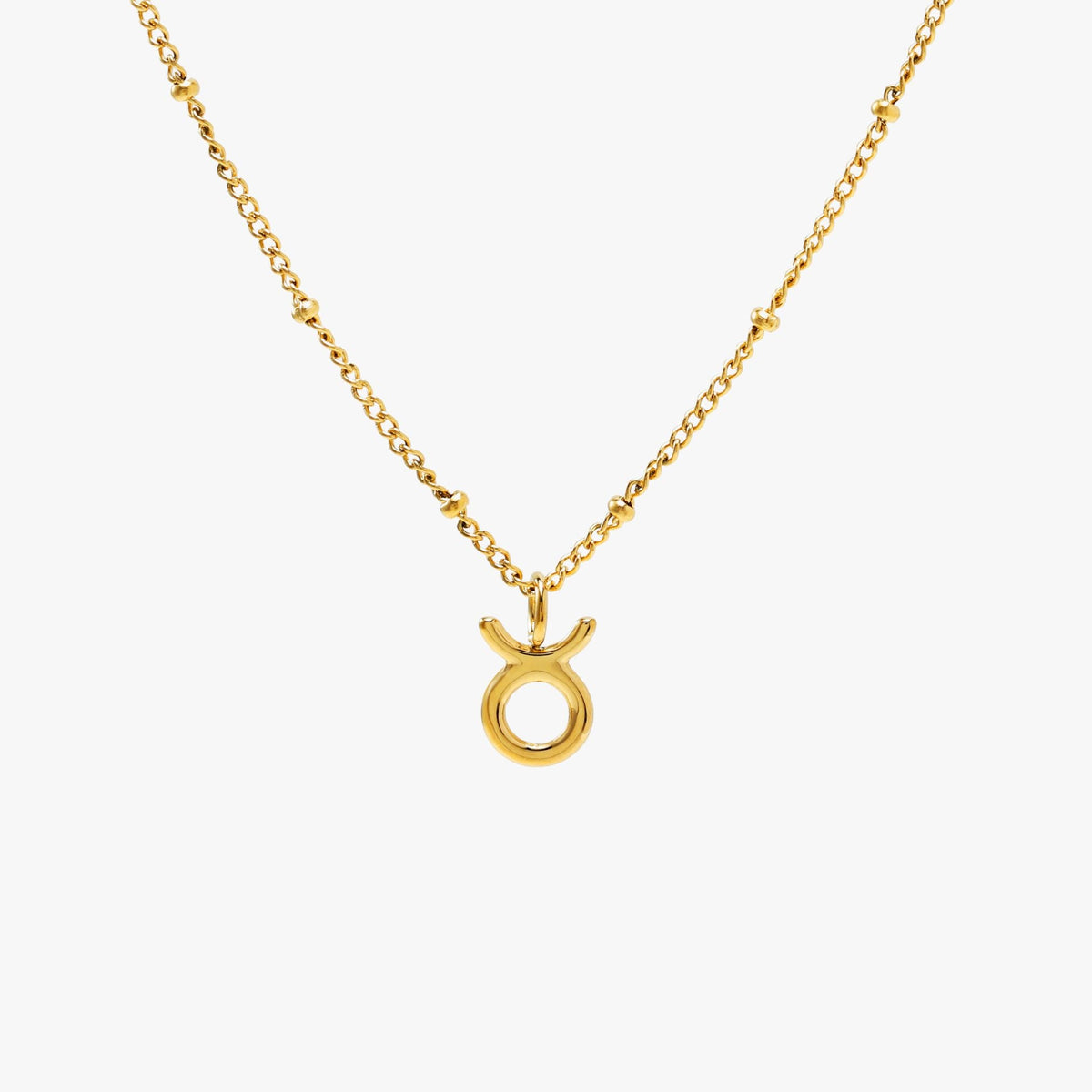 Zodiac Symbol Pendant Necklace, 10 mm