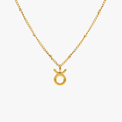 Zodiac Symbol Pendant Necklace, 10 mm