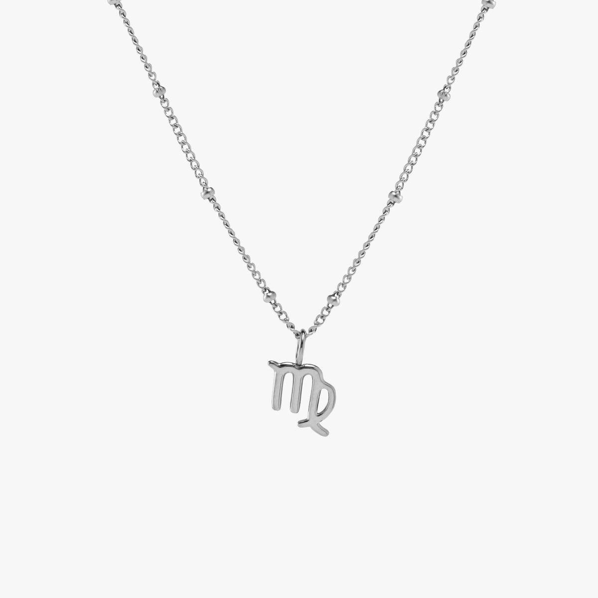 Zodiac Symbol Pendant Necklace, 10 mm