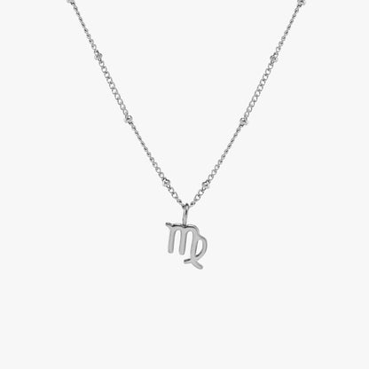 Zodiac Symbol Pendant Necklace, 10 mm